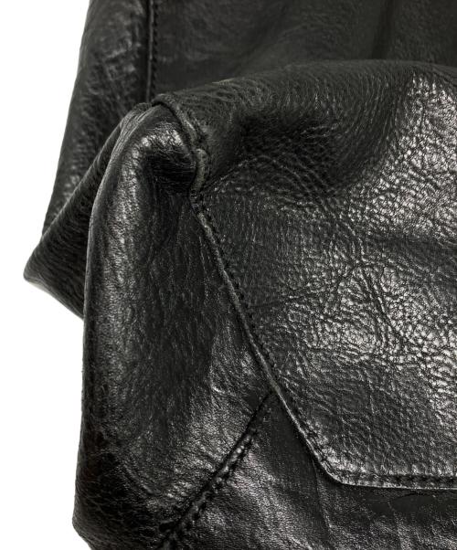 DOLCE & GABBANA（ドルチェ＆ガッバーナ）DOLCE & GABBANA (ドルチェ＆ガッバーナ) SAN DAMIANレザートートバッグ ブラックの古着・服飾アイテム
