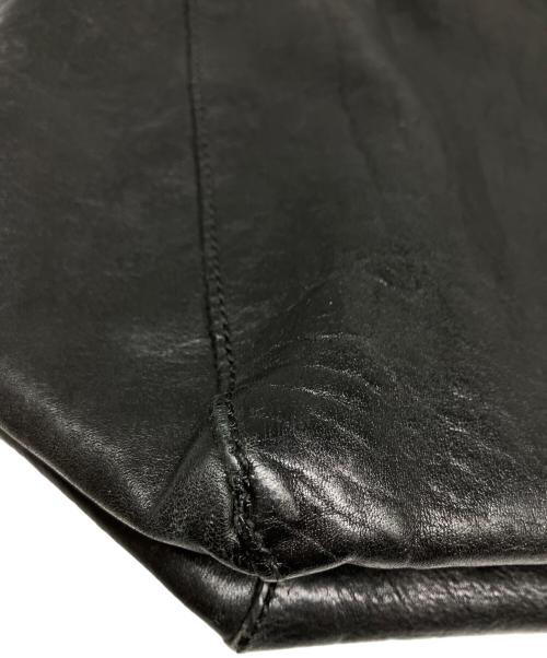DOLCE & GABBANA（ドルチェ＆ガッバーナ）DOLCE & GABBANA (ドルチェ＆ガッバーナ) SAN DAMIANレザートートバッグ ブラックの古着・服飾アイテム