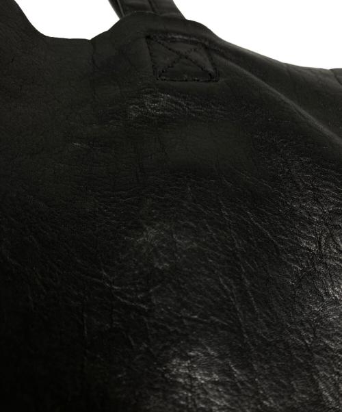 DOLCE & GABBANA（ドルチェ＆ガッバーナ）DOLCE & GABBANA (ドルチェ＆ガッバーナ) SAN DAMIANレザートートバッグ ブラックの古着・服飾アイテム