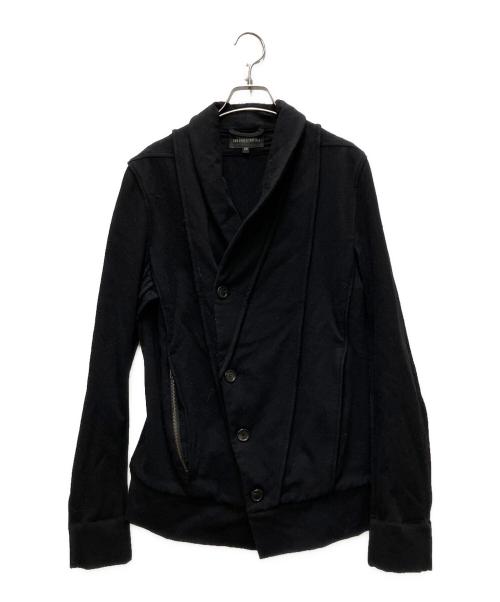 ANN DEMEULEMEESTER（アンドゥムルメステール）ANN DEMEULEMEESTER (アンドゥムルメステール) ショールカラージャケット ブラック サイズ:XSの古着・服飾アイテム