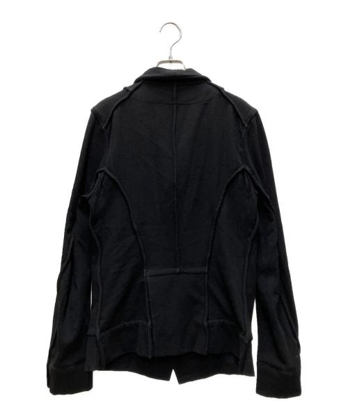 ANN DEMEULEMEESTER（アンドゥムルメステール）ANN DEMEULEMEESTER (アンドゥムルメステール) ショールカラージャケット ブラック サイズ:XSの古着・服飾アイテム