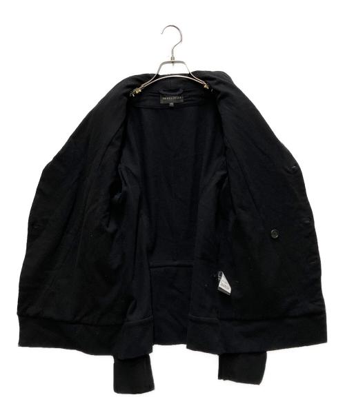 ANN DEMEULEMEESTER（アンドゥムルメステール）ANN DEMEULEMEESTER (アンドゥムルメステール) ショールカラージャケット ブラック サイズ:XSの古着・服飾アイテム