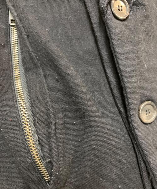 ANN DEMEULEMEESTER（アンドゥムルメステール）ANN DEMEULEMEESTER (アンドゥムルメステール) ショールカラージャケット ブラック サイズ:XSの古着・服飾アイテム