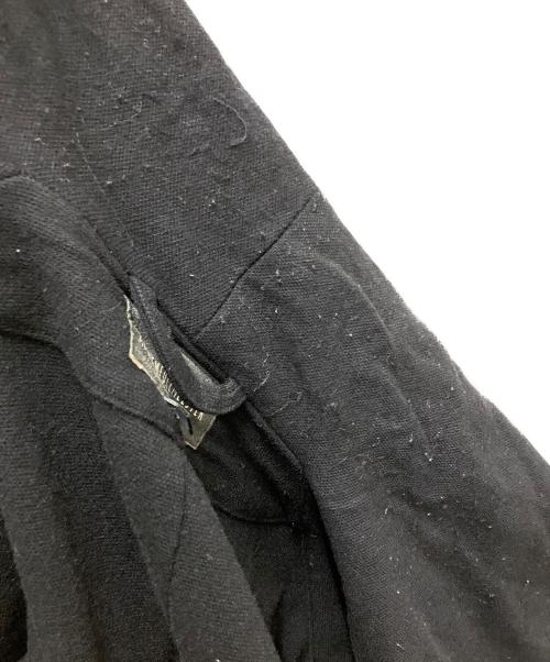 ANN DEMEULEMEESTER（アンドゥムルメステール）ANN DEMEULEMEESTER (アンドゥムルメステール) ショールカラージャケット ブラック サイズ:XSの古着・服飾アイテム