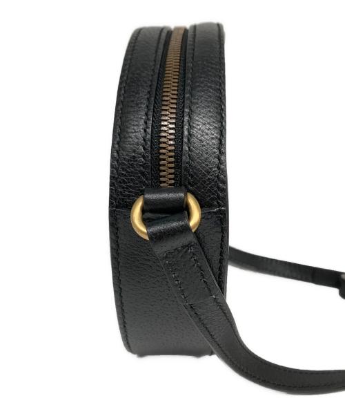 GUCCI（グッチ）GUCCI (グッチ) GGベルベット ラウンドショルダーバッグ ブラックの古着・服飾アイテム