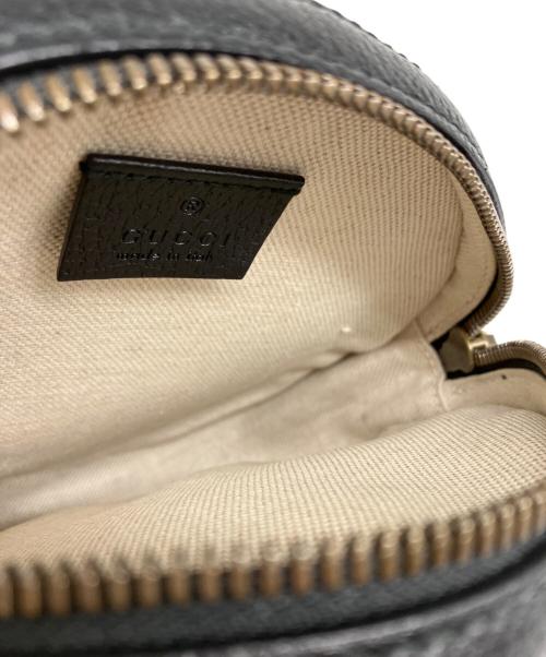 GUCCI（グッチ）GUCCI (グッチ) GGベルベット ラウンドショルダーバッグ ブラックの古着・服飾アイテム