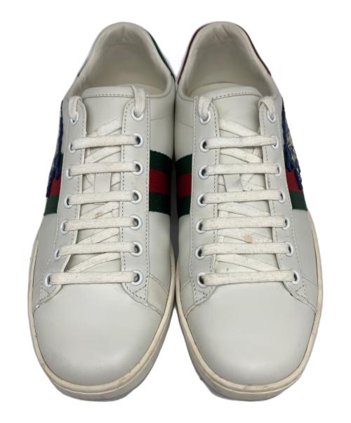 GUCCI（グッチ）GUCCI (グッチ) DISNEY (ディズニー) 三匹の子豚 コラボローカットスニーカー ホワイト サイズ:38 1/2の古着・服飾アイテム