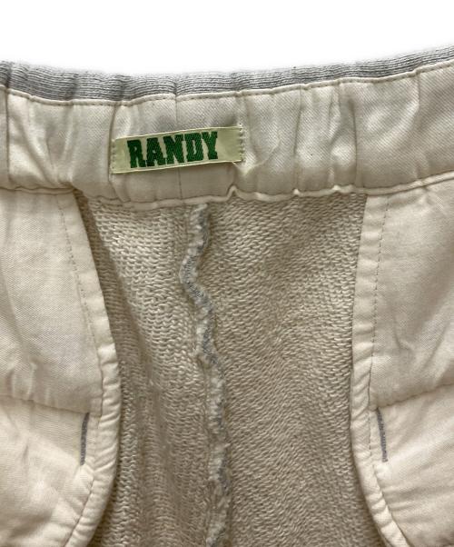 RANDY（ランディー）Randy (ランディー) 26SS Tornado カットオフ カーブシルエットスウェットパンツ グレー サイズ:3の古着・服飾アイテム