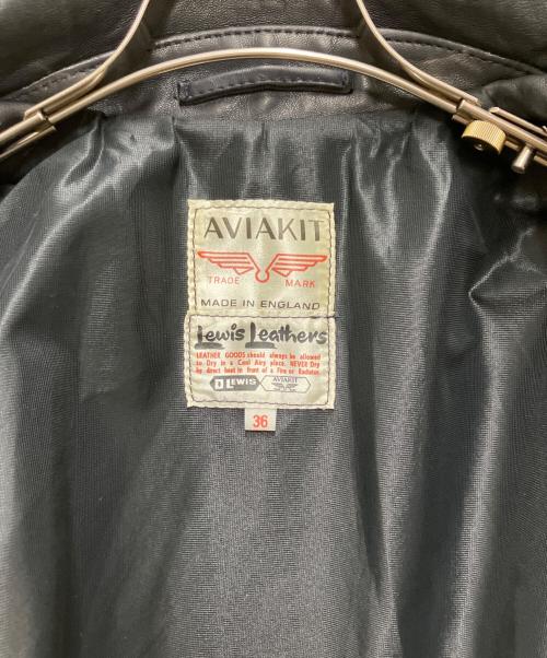 Lewis Leathers（ルイスレザース）Lewis Leathers (ルイスレザース) サイクロン シープレザーライダースジャケット ブラック サイズ:36の古着・服飾アイテム