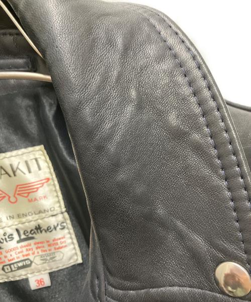 Lewis Leathers（ルイスレザース）Lewis Leathers (ルイスレザース) サイクロン シープレザーライダースジャケット ブラック サイズ:36の古着・服飾アイテム