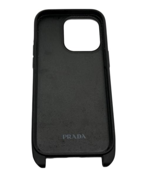 PRADA（プラダ）PRADA (プラダ) ストラップ付スマホケース ネイビーの古着・服飾アイテム