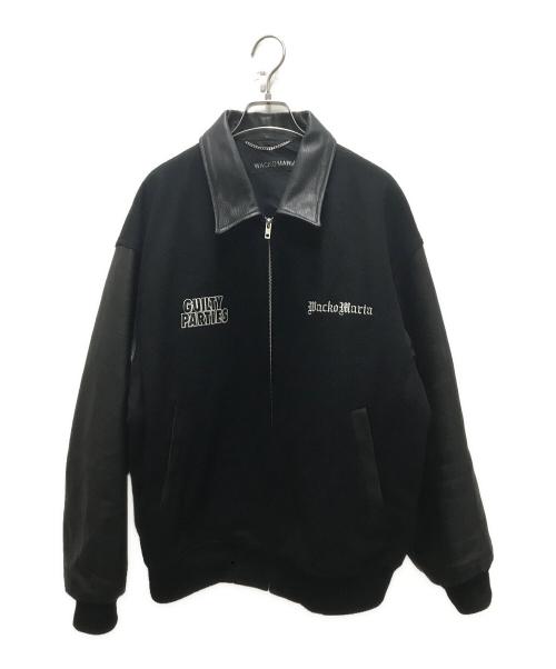 WACKO MARIA（ワコマリア）WACKO MARIA (ワコマリア) 25AW LEATHER VARSITY JACKET ブラック サイズ:XLの古着・服飾アイテム
