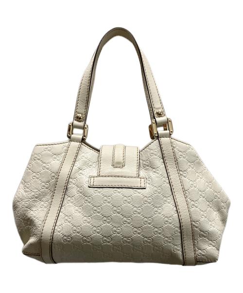 GUCCI（グッチ）GUCCI (グッチ) トートバッグ ホワイトの古着・服飾アイテム