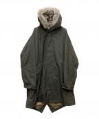 BURBERRY BLACK LABELバーバリーブラックレーベル）の古着「裏地ノバチェック ライナー付モッズコート」｜グレー