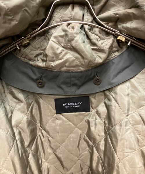 BURBERRY BLACK LABEL（バーバリーブラックレーベル）BURBERRY BLACK LABEL (バーバリーブラックレーベル) 裏地ノバチェック ライナー付モッズコート グレー サイズ:Lの古着・服飾アイテム