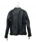 Schott (ショット) エイジング加工シングルライダースジャケット ネイビー×グリーン サイズ:M：18000円