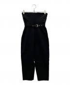 COMME des GARCONSコムデギャルソン）の古着「80s ベルト付きウールパンツ」｜ブラック