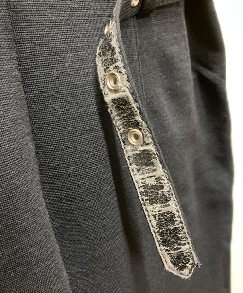 COMME des GARCONS（コムデギャルソン）COMME des GARCONS (コムデギャルソン) 80s ベルト付きウールパンツ ブラック サイズ:Sの古着・服飾アイテム