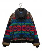 PENDLETONペンドルトン）の古着「80‘Sウールネイティブジャケット」｜ブラック