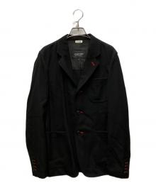 COMME des GARCONS HOMME DEUX（コムデギャルソン オム ドゥ）の古着「ウール縮絨3Bジャケット」｜ブラック