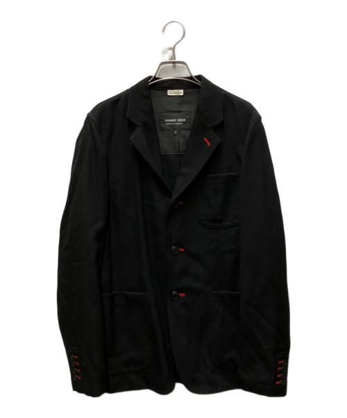 COMME des GARCONS HOMME DEUX（コムデギャルソン オム ドゥ）COMME des GARCONS HOMME DEUX (コムデギャルソン オム ドゥ) ウール縮絨3Bジャケット ブラック サイズ:Sの古着・服飾アイテム