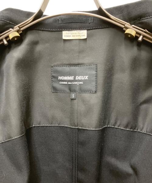 COMME des GARCONS HOMME DEUX（コムデギャルソン オム ドゥ）COMME des GARCONS HOMME DEUX (コムデギャルソン オム ドゥ) ウール縮絨3Bジャケット ブラック サイズ:Sの古着・服飾アイテム