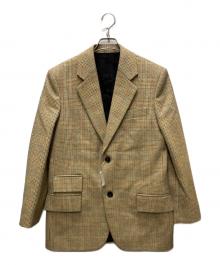 BOTTEGA VENETA（ボッテガベネタ）の古着「Distorted Prince Of Wales Blazer」｜ブラウン