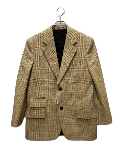 BOTTEGA VENETA（ボッテガベネタ）BOTTEGA VENETA (ボッテガベネタ) Distorted Prince Of Wales Blazer ブラウン サイズ:34の古着・服飾アイテム