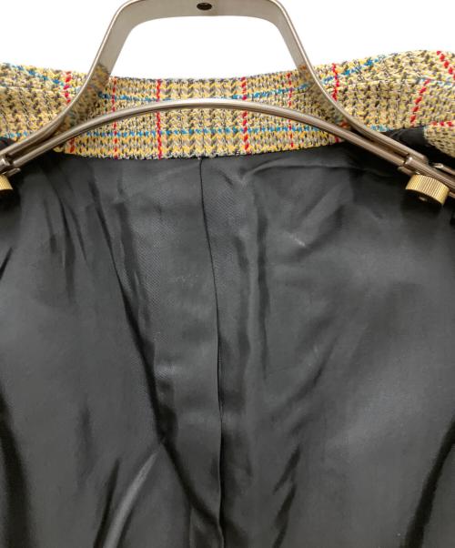 BOTTEGA VENETA（ボッテガベネタ）BOTTEGA VENETA (ボッテガベネタ) Distorted Prince Of Wales Blazer ブラウン サイズ:34の古着・服飾アイテム