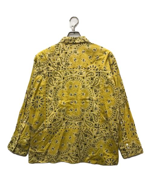 MIYAGIHIDETAKA（ミヤギヒデタカ）MIYAGIHIDETAKA (ミヤギヒデタカ) BANDANA shirt イエロー サイズ:Freeの古着・服飾アイテム
