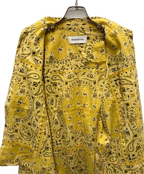 MIYAGIHIDETAKA（ミヤギヒデタカ）MIYAGIHIDETAKA (ミヤギヒデタカ) BANDANA shirt イエロー サイズ:Freeの古着・服飾アイテム