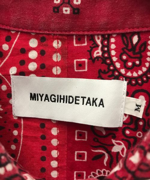 MIYAGIHIDETAKA（ミヤギヒデタカ）MIYAGIHIDETAKA (ミヤギヒデタカ) バンダナシャツ レッド サイズ:FREEの古着・服飾アイテム