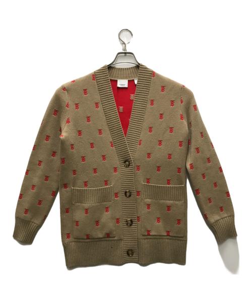 BURBERRY（バーバリー）BURBERRY (バーバリー) Monogram オーバーサイズ カーディガン ベージュ サイズ:XSの古着・服飾アイテム