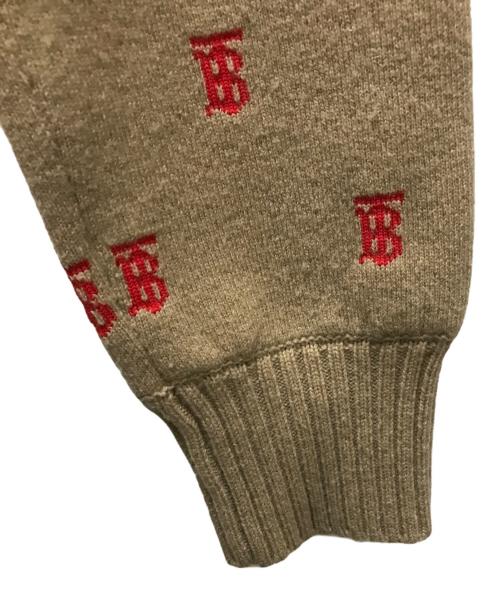 BURBERRY（バーバリー）BURBERRY (バーバリー) Monogram オーバーサイズ カーディガン ベージュ サイズ:XSの古着・服飾アイテム