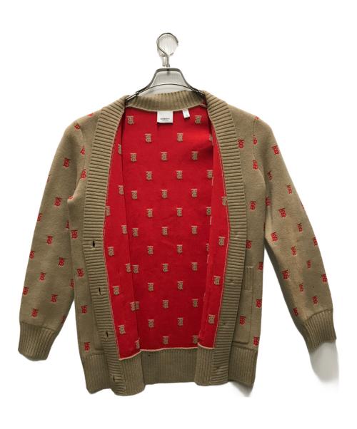 BURBERRY（バーバリー）BURBERRY (バーバリー) Monogram オーバーサイズ カーディガン ベージュ サイズ:XSの古着・服飾アイテム