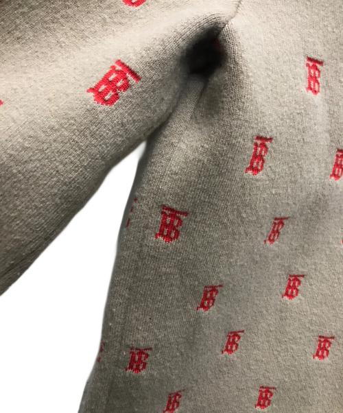 BURBERRY（バーバリー）BURBERRY (バーバリー) Monogram オーバーサイズ カーディガン ベージュ サイズ:XSの古着・服飾アイテム