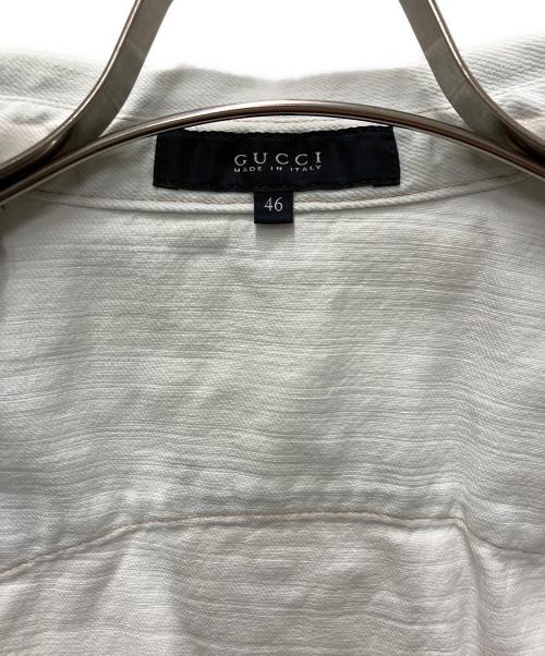GUCCI（グッチ）GUCCI (グッチ) デニムウエスタンシャツ ブルー サイズ:46の古着・服飾アイテム