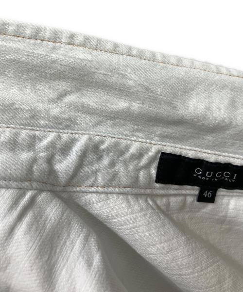 GUCCI（グッチ）GUCCI (グッチ) デニムウエスタンシャツ ブルー サイズ:46の古着・服飾アイテム