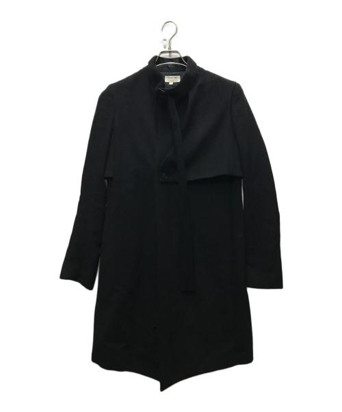 HELMUT LANG（ヘルムートラング）HELMUT LANG (ヘルムートラング) カシミヤブレンドネックベルトコート ブラック サイズ:Sの古着・服飾アイテム