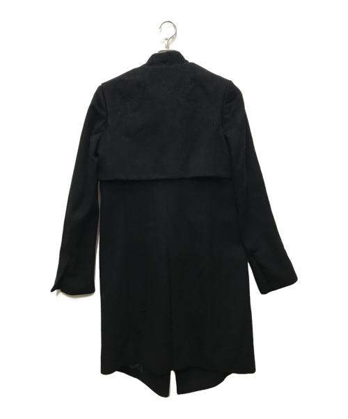 HELMUT LANG（ヘルムートラング）HELMUT LANG (ヘルムートラング) カシミヤブレンドネックベルトコート ブラック サイズ:Sの古着・服飾アイテム
