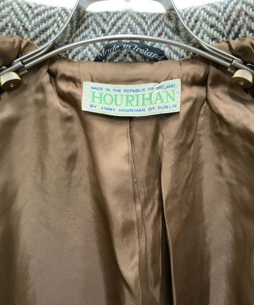 JIMMY HOURIHAN（ジミーフーリハン）JIMMY HOURIHAN (ジミーフーリハン) ヘリンボーンツイードコート グレー サイズ:38の古着・服飾アイテム