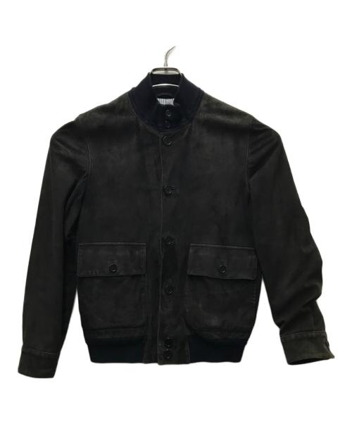 Cinquanta（チンクワンタ）Cinquanta (チンクワンタ) レザードライビングブルゾン グレー サイズ:44の古着・服飾アイテム