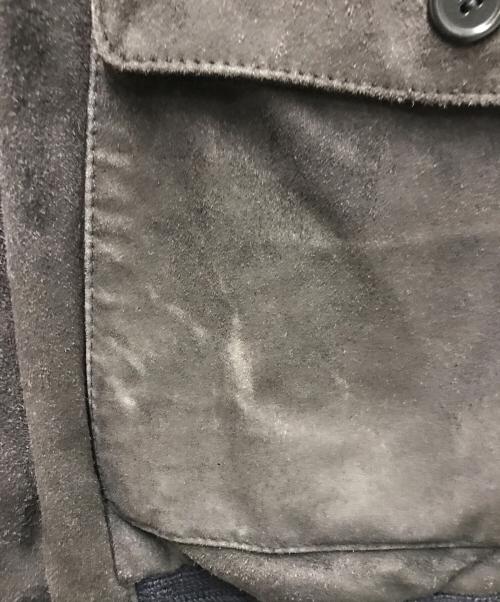 Cinquanta（チンクワンタ）Cinquanta (チンクワンタ) レザードライビングブルゾン グレー サイズ:44の古着・服飾アイテム