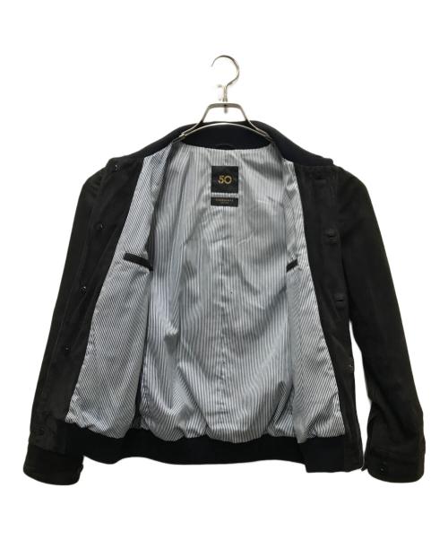 Cinquanta（チンクワンタ）Cinquanta (チンクワンタ) レザードライビングブルゾン グレー サイズ:44の古着・服飾アイテム