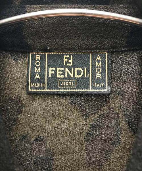 FENDI（フェンディ）FENDI (フェンディ) 迷彩ウールシャツ ブラウン サイズ:42の古着・服飾アイテム