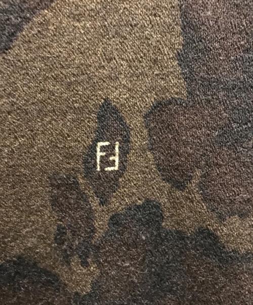 FENDI（フェンディ）FENDI (フェンディ) 迷彩ウールシャツ ブラウン サイズ:42の古着・服飾アイテム
