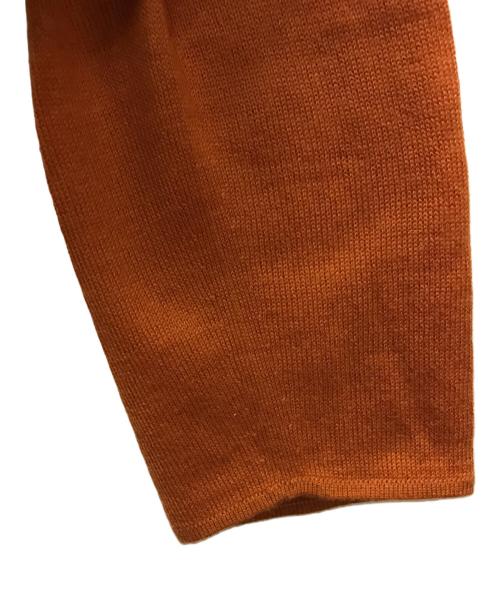 HERMES（エルメス）HERMES (エルメス) カシミヤ 100% Vネックニット(マルジェラ期) オレンジ サイズ:Sの古着・服飾アイテム