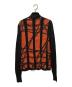 HERMES (エルメス) カシミヤシルクドライバーズニット オレンジ×ブラウン サイズ:SM：35000円
