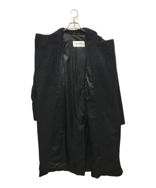 MaxMara（マックスマーラ）MaxMara (マックスマーラ) アルパカ混トッパーベルトコート ブラック サイズ:38の古着・服飾アイテム