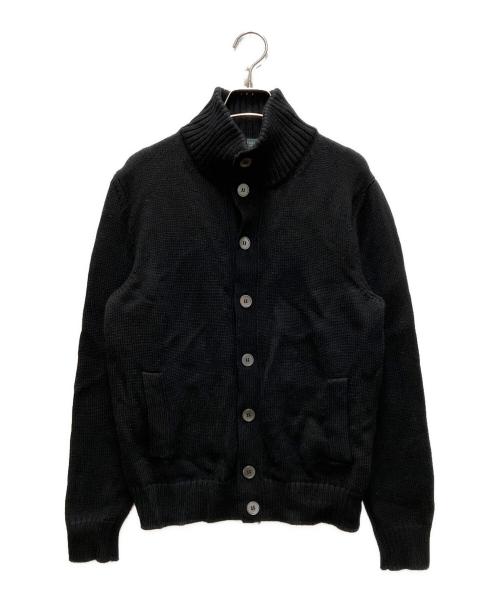 Zanone（ザノーネ）Zanone (ザノーネ) ミドルゲージ スタンドカラーニット カーディガン ブラック サイズ:48の古着・服飾アイテム